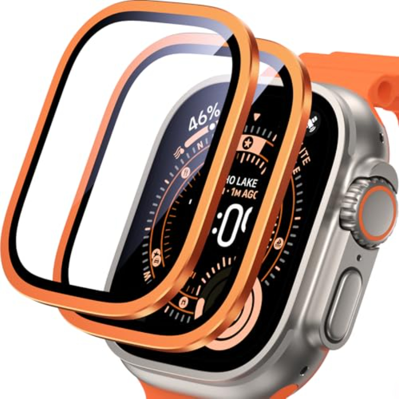 Smartwatch Straps & Accessories - 2PCS HD Metal Tempered Glass For