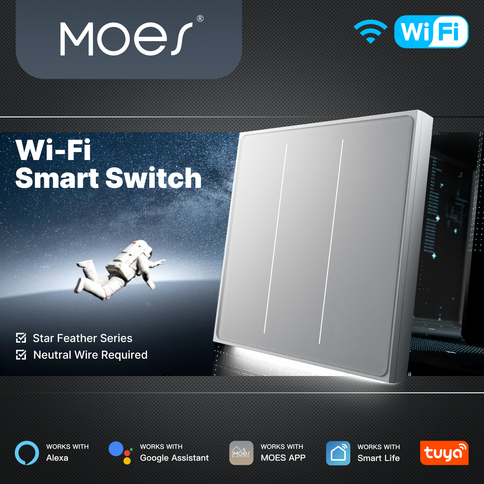Smart Accessories - MOES Tuya WiFi Smart Star Feather