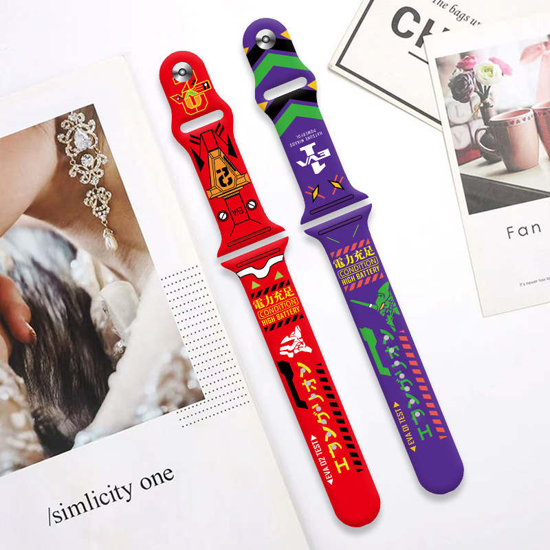 Silicone Band Replacement - Neon Cute Genesis Classic Evangelion Fashion