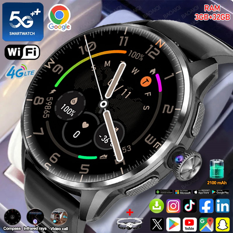 Smartwatch Id - 5G/4G Full Network Smart Watch 1.60