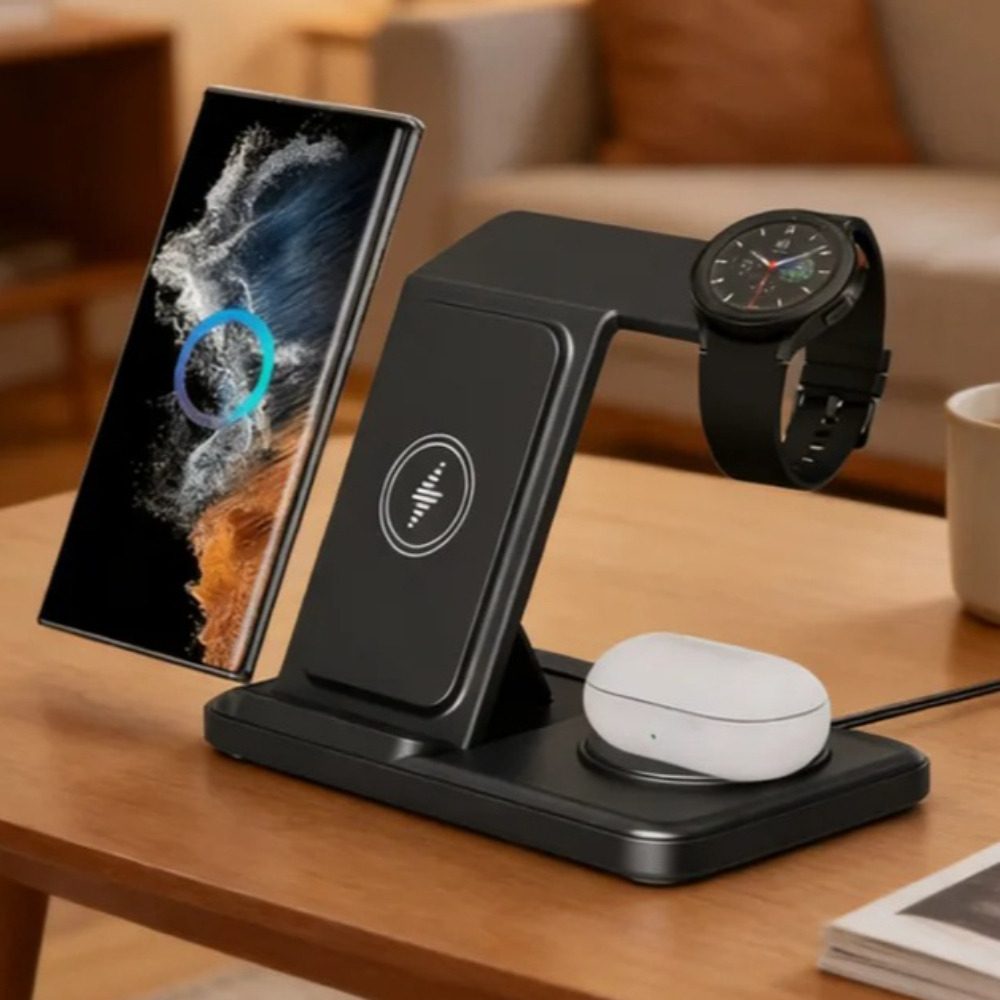Wireless Charger Watch - 3 IN 1 Wireless Charger Station