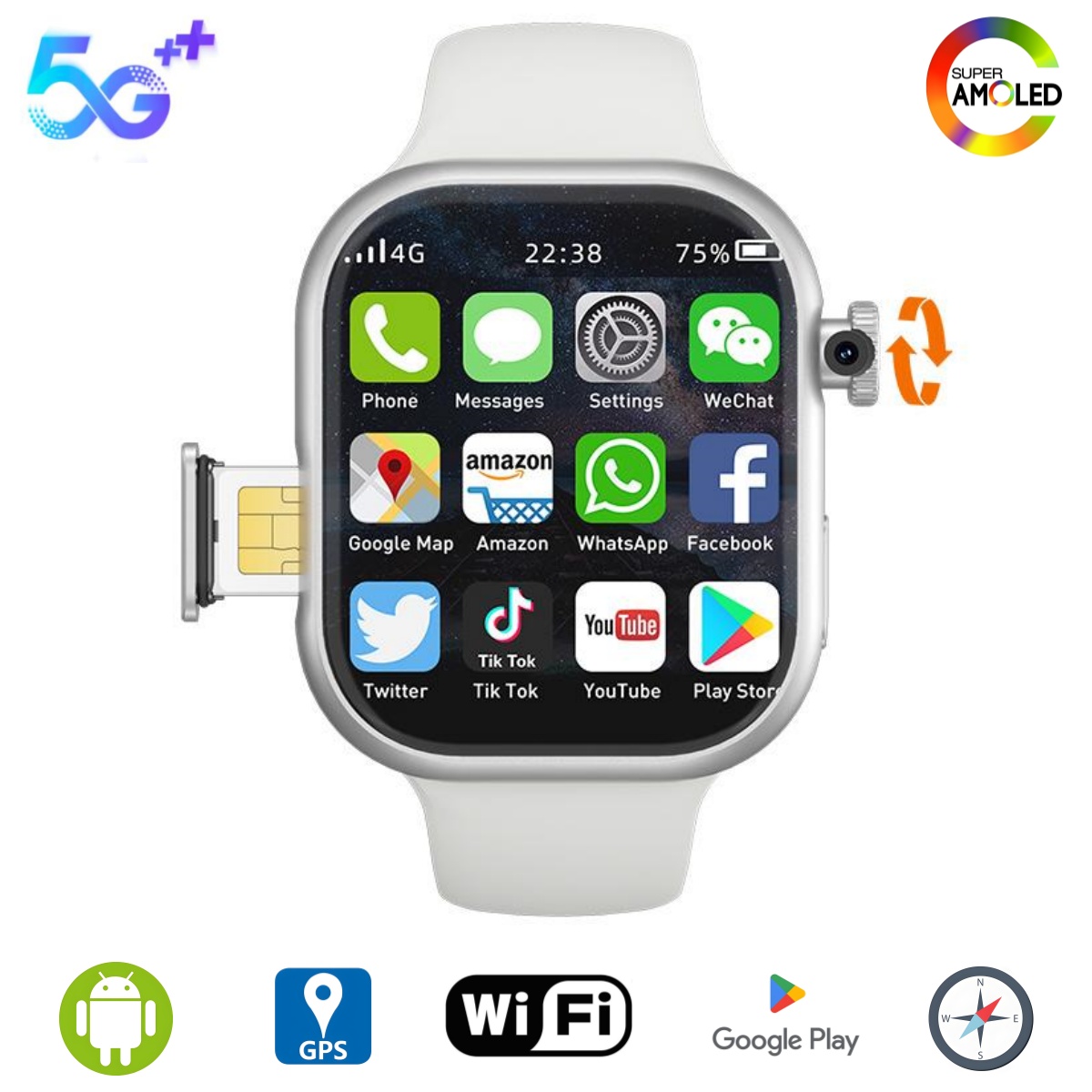 Smartwatch Id - Goldenspike S10 Smart Watch 2.29inch Amoled