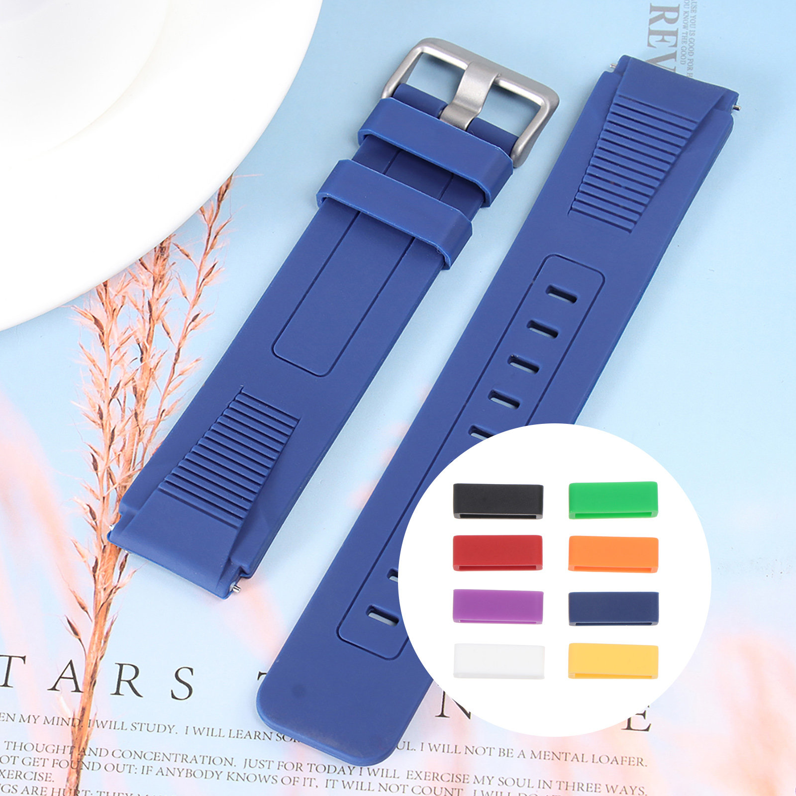 Silicone Band Replacement - 8Pcs High Grade Silicone Watchband Buckle