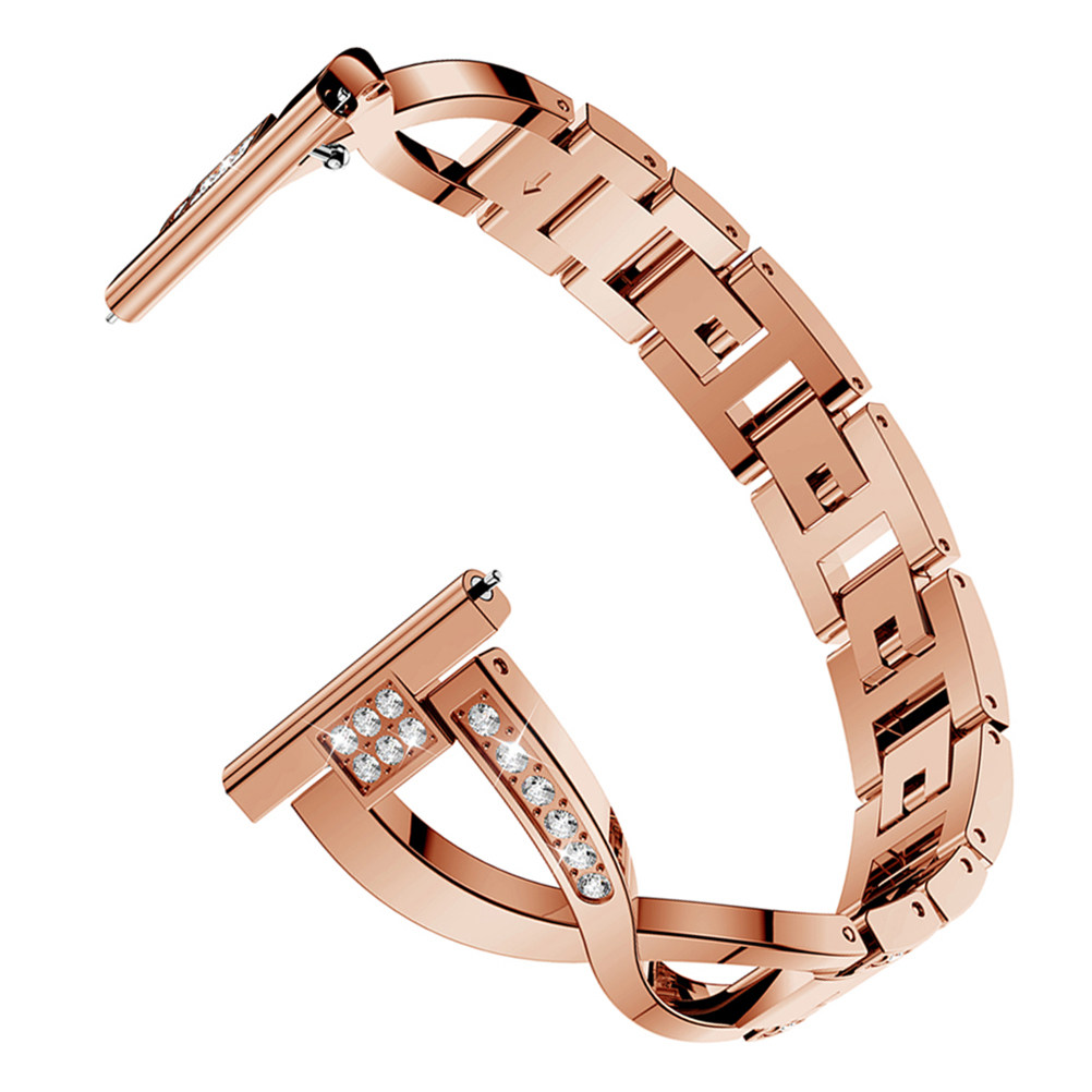 Smartwatch Accessories Shop - 1Pcs X-Shaped Rhinestones Watch Strap Zinc