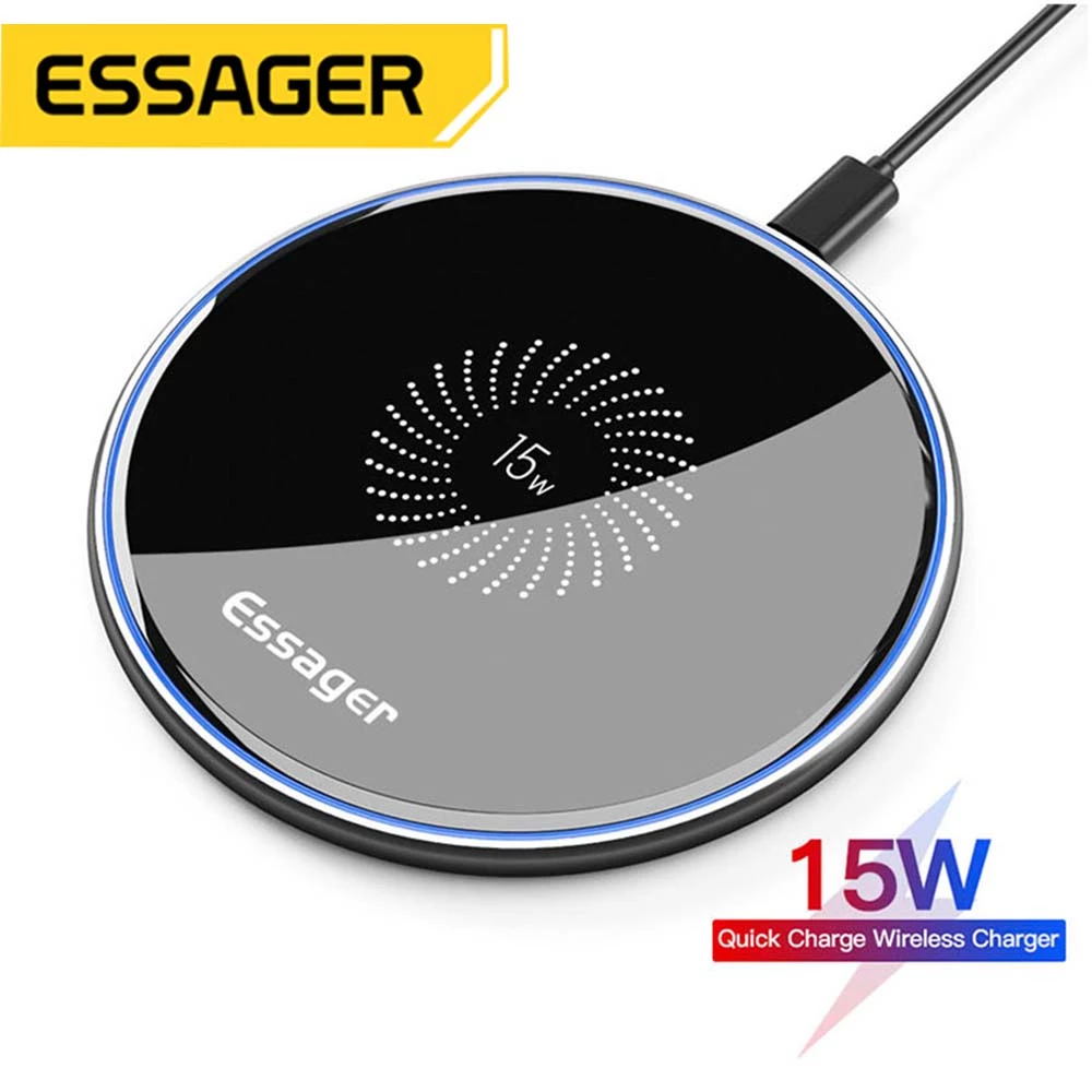 Wireless Charger Watch - Essager 15W Fast Wireless Charger For