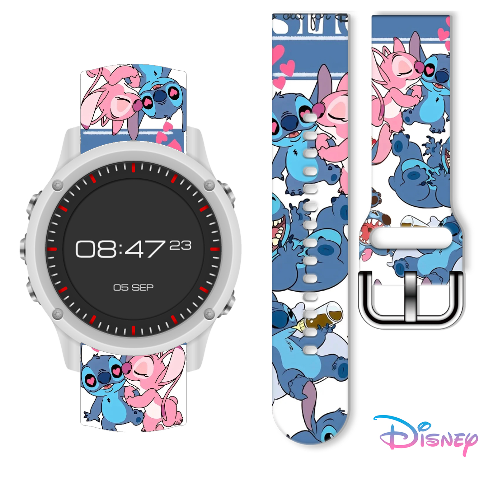 Silicone Band Replacement - Disney 20mm Stitch 1 Printed Strap
