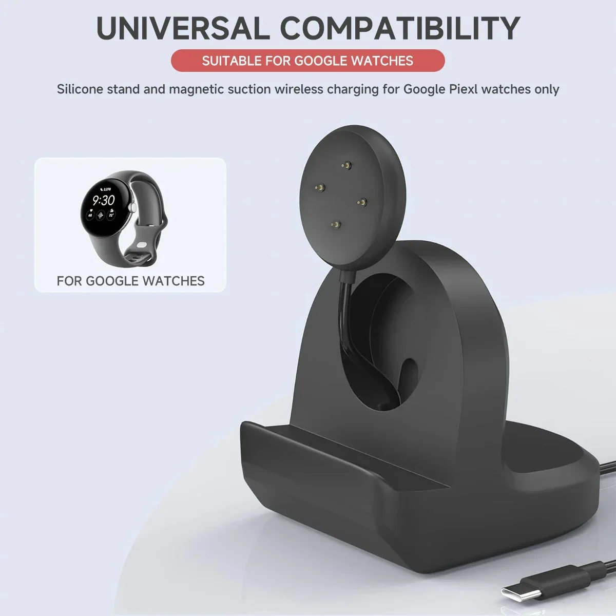 Soft Silicone Charger Cradle D – обзор и цена Wireless Charger Watch