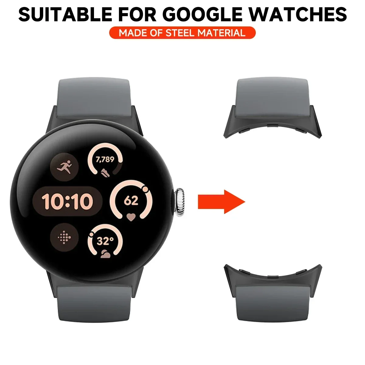 2pcs Watch Strap Connector Ada – обзор и цена Smartwatch Straps & Accessories