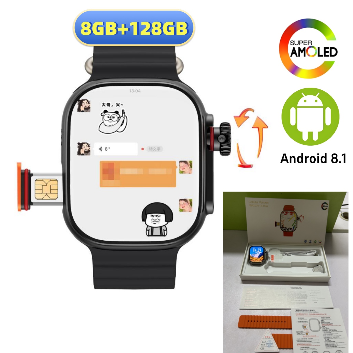 CDS9 Ultra 4G Android Smart Wa – обзор и цена Smartwatch Id