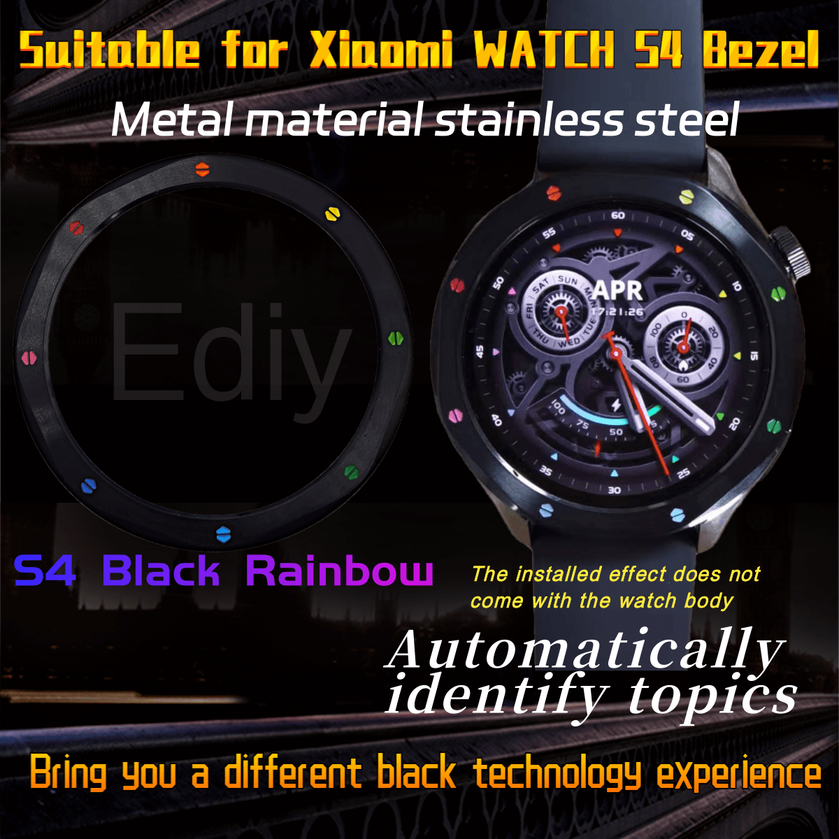 Metal Bezel Ring Watch Bezel S – обзор и цена Xiaomi Smartwatch S3 Accessories