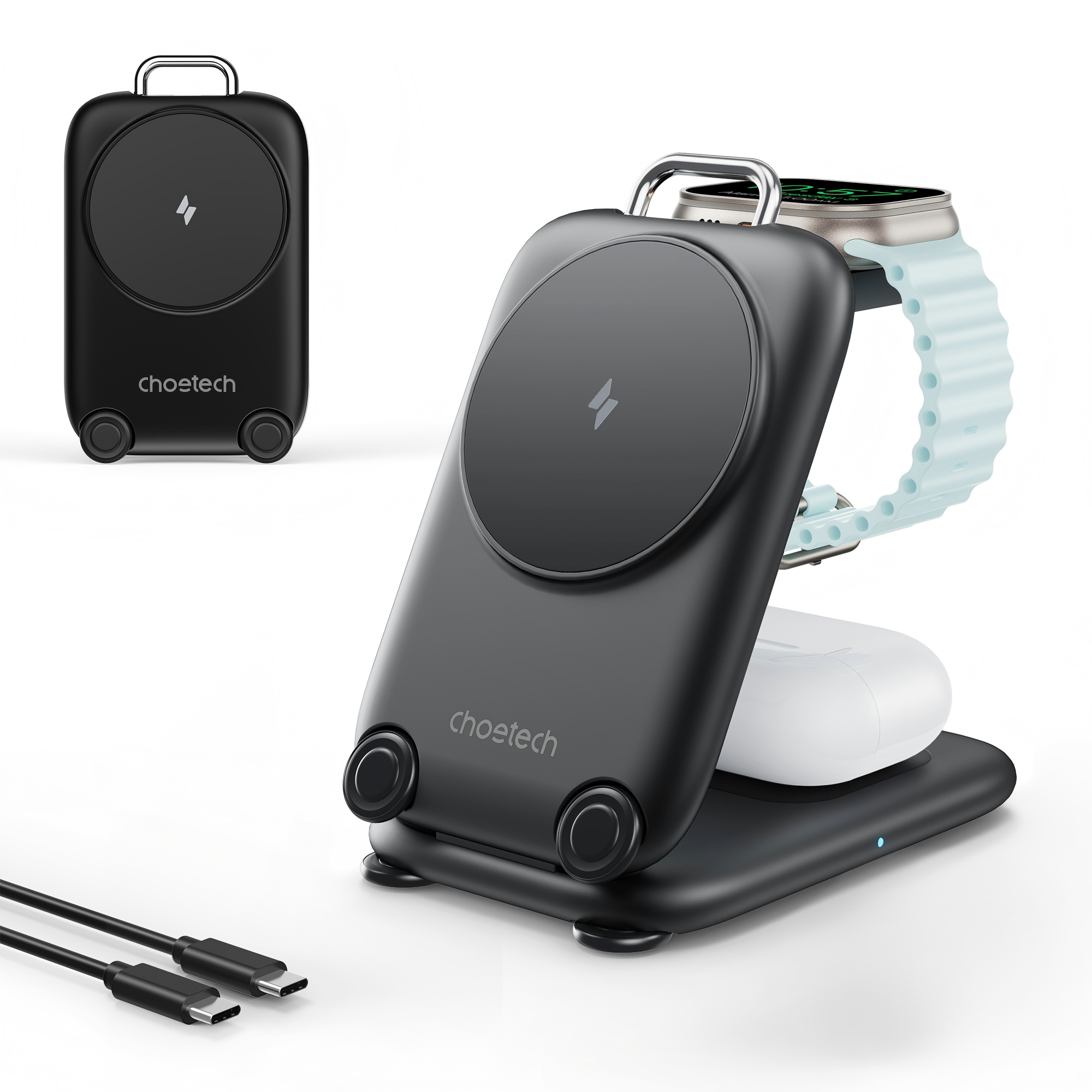 3-in-1  Travel Fast Charge Wir – обзор и цена Wireless Charger Watch