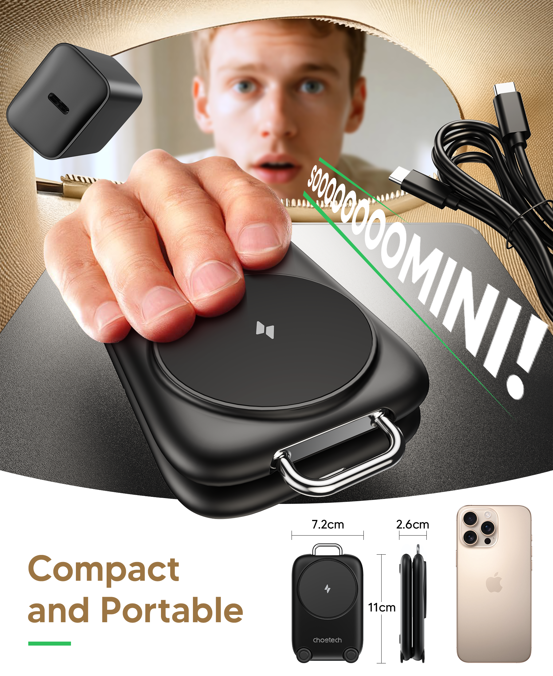 3-in-1  Travel Fast Charge Wir – обзор и цена Wireless Charger Watch