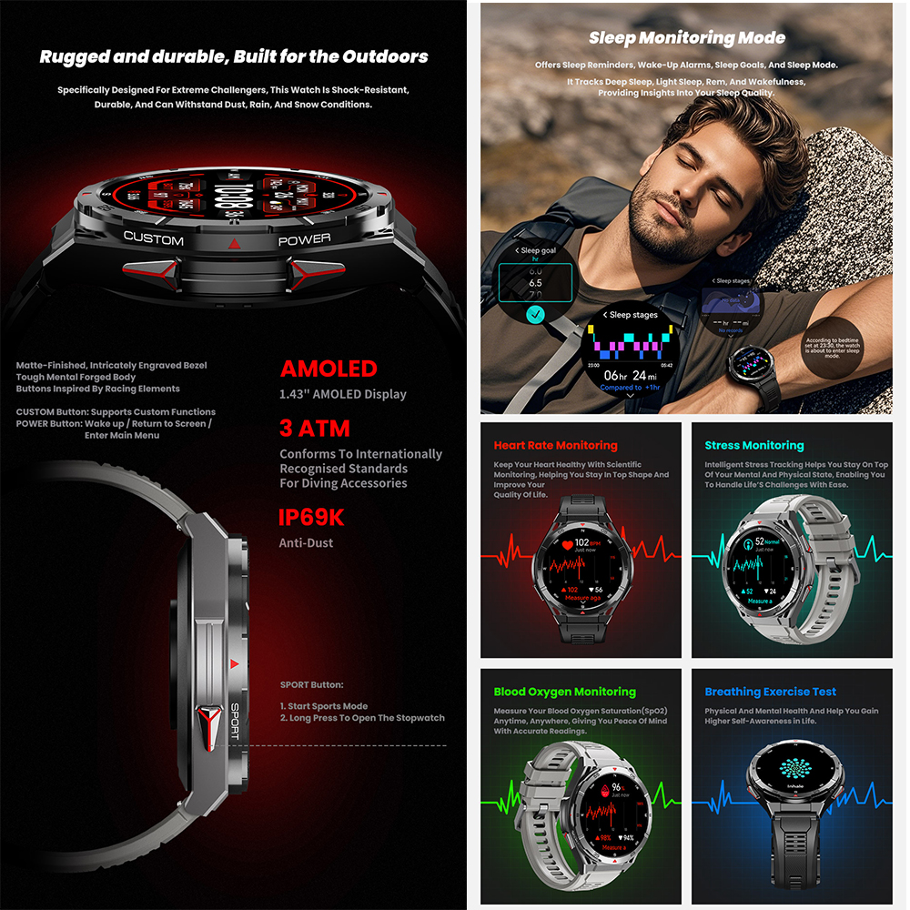 X2 Tank GPS Smart Watch 3ATM W – обзор и цена Smartwatch X2