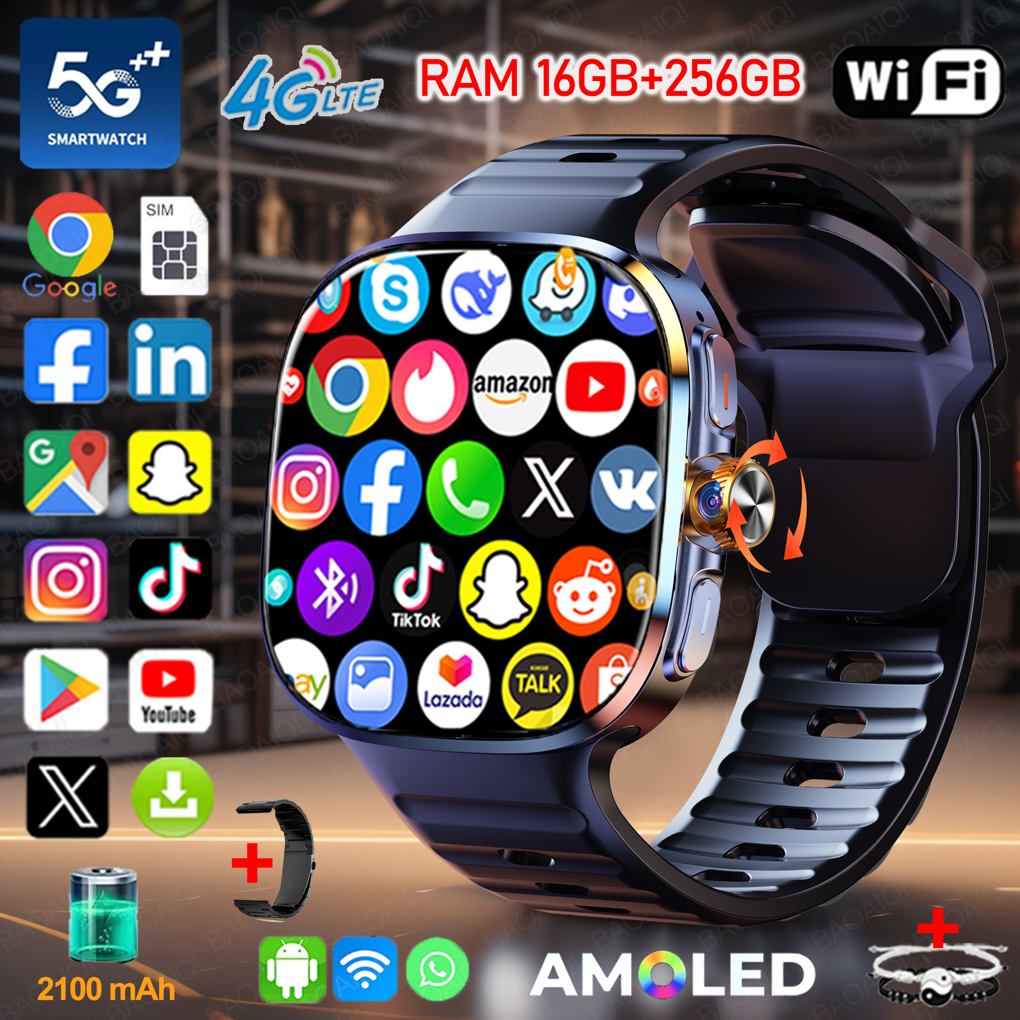 New Large Screen Smartwatch 4G – обзор и цена Smartwatch Id