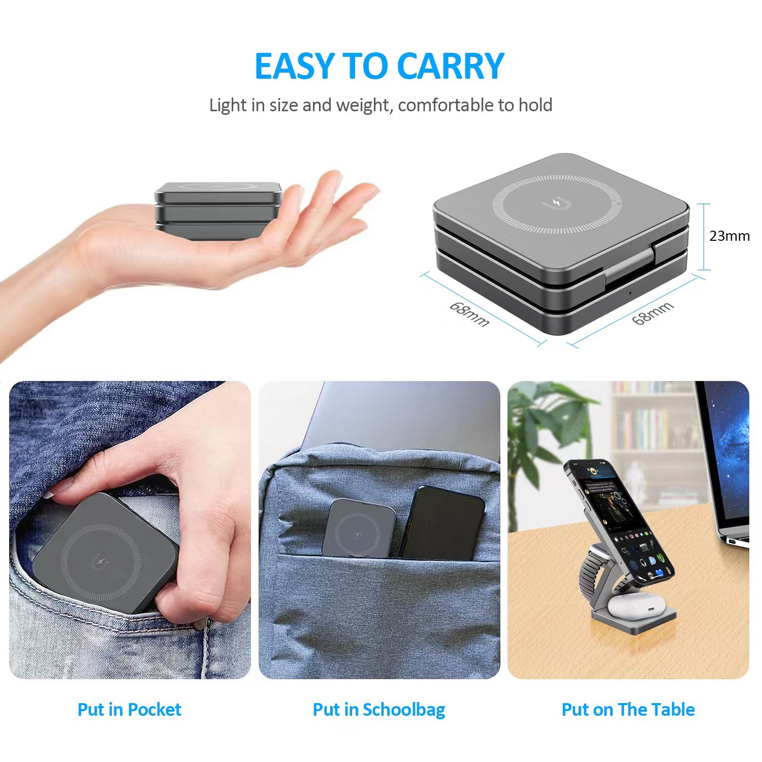 15W 3 in 1 Magnetic Wireless C – обзор и цена Wireless Charger Watch