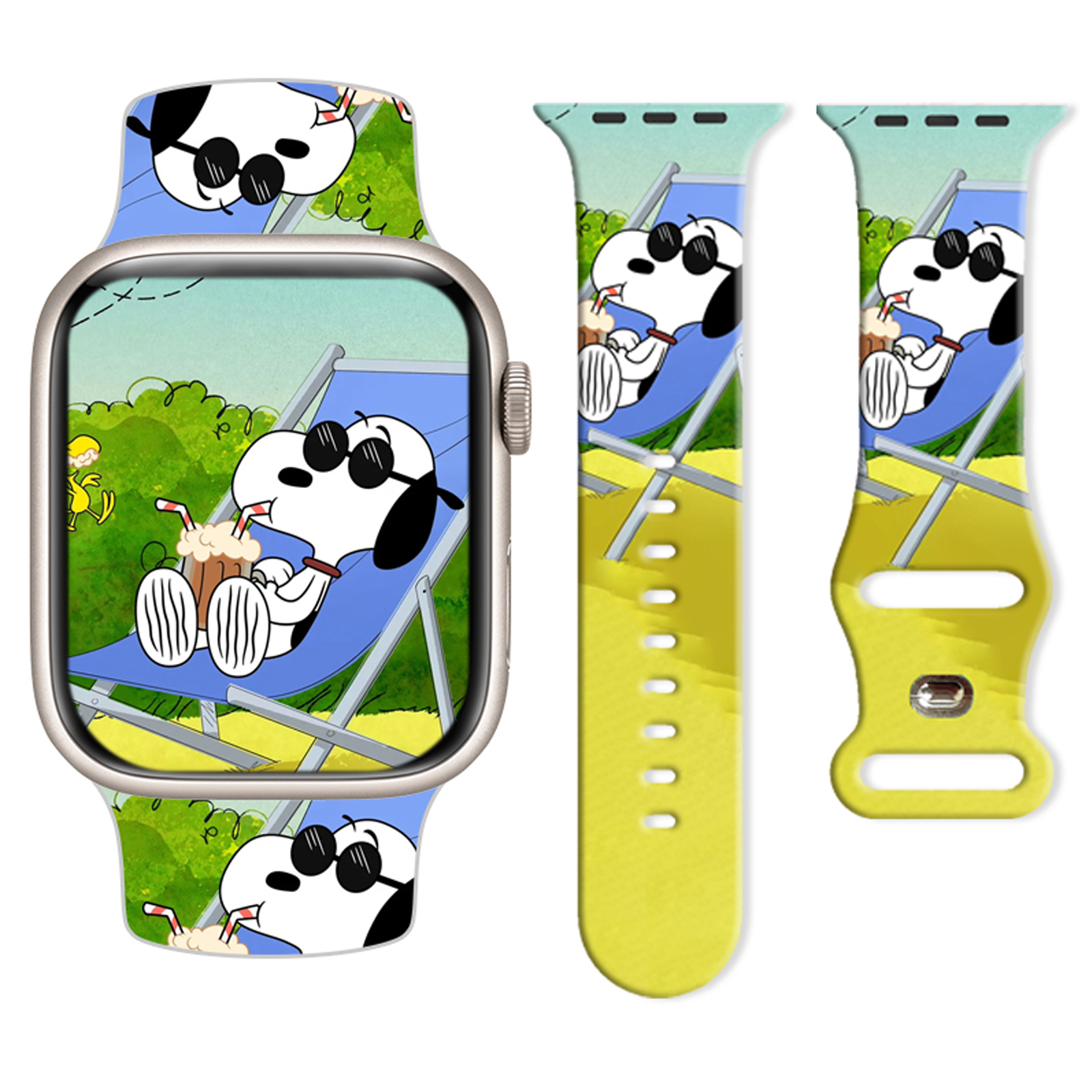 Beach Snoopy Printed Strap for – обзор и цена Silicone Band Replacement