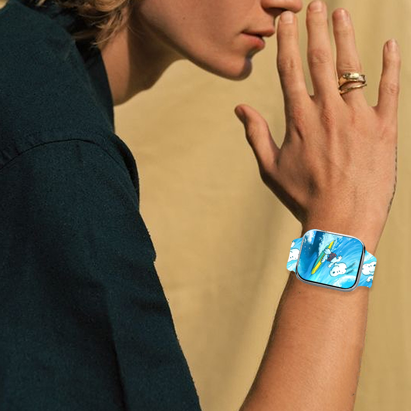 Beach Snoopy Printed Strap for – обзор и цена Silicone Band Replacement