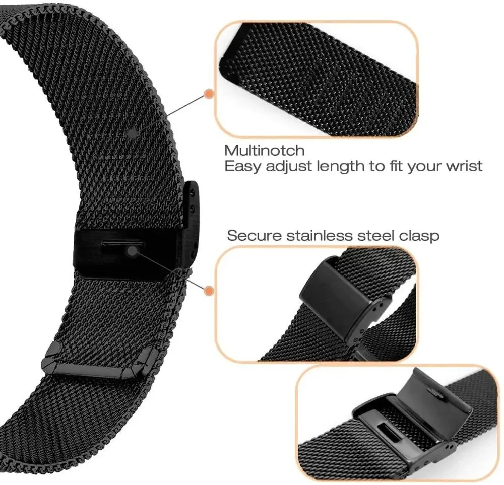 22mm Buckle Milanese Strap For – обзор и цена Xiaomi Smartwatch S3 Accessories