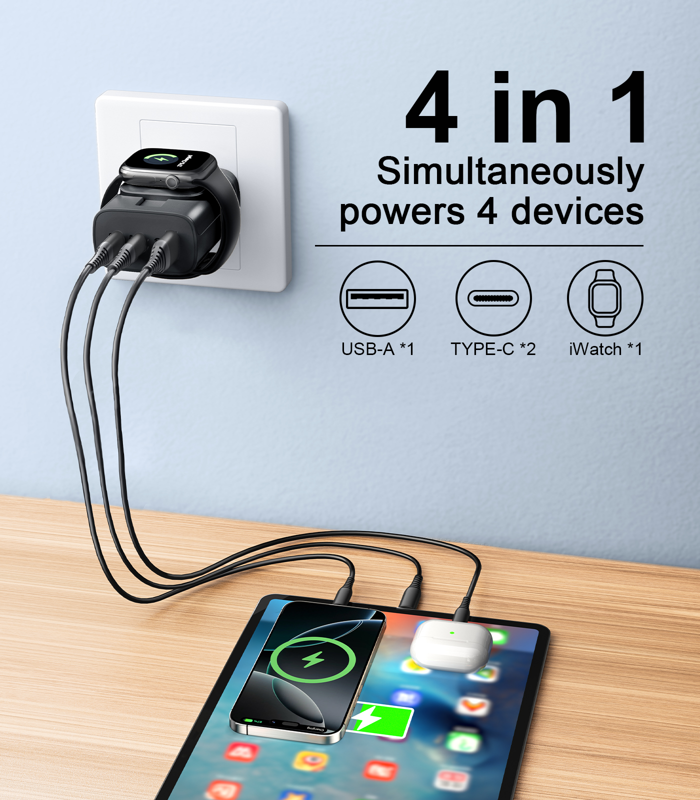 Eary 40W for Apple Charging Bl – обзор и цена Wireless Charger Watch
