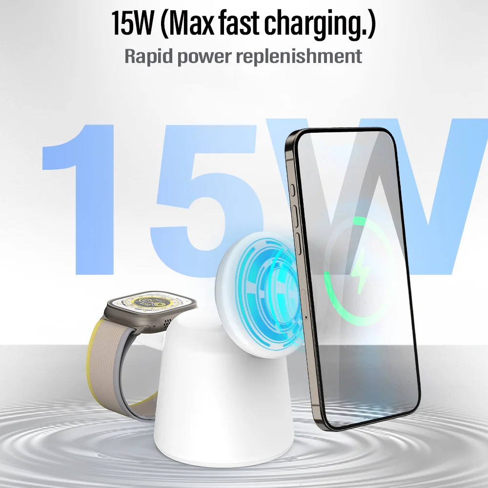 3 in 1 Magnetic Wireless Charg – обзор и цена Wireless Charger Watch