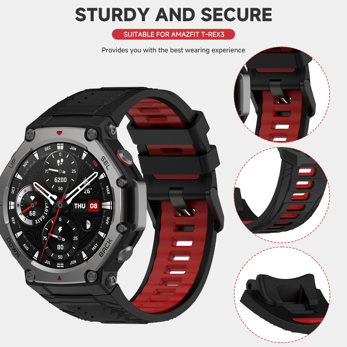 Silicone Strap for Huami Amazf – обзор и цена Amazfit Smartwatch Accessories