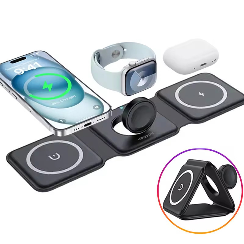 3-in-1 Magnetic Folding Wirele – обзор и цена Wireless Charger Watch