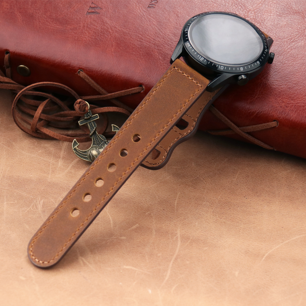 22mm Band Genuine Leather Watc – обзор и цена Smartwatch Accessories Shop