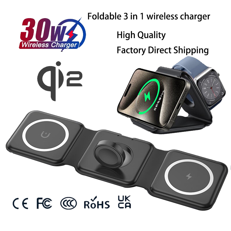 Universal Qi2 Magnetic Foldabl – обзор и цена Wireless Charger Watch