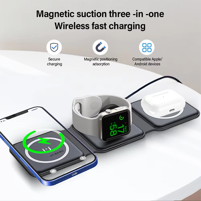 Universal Qi2 Magnetic Foldabl – обзор и цена Wireless Charger Watch