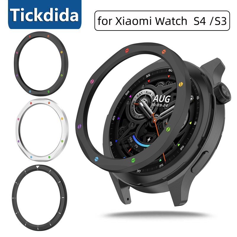 Metal Bezel Ring Case For Xiao – обзор и цена Xiaomi Smartwatch S3 Accessories
