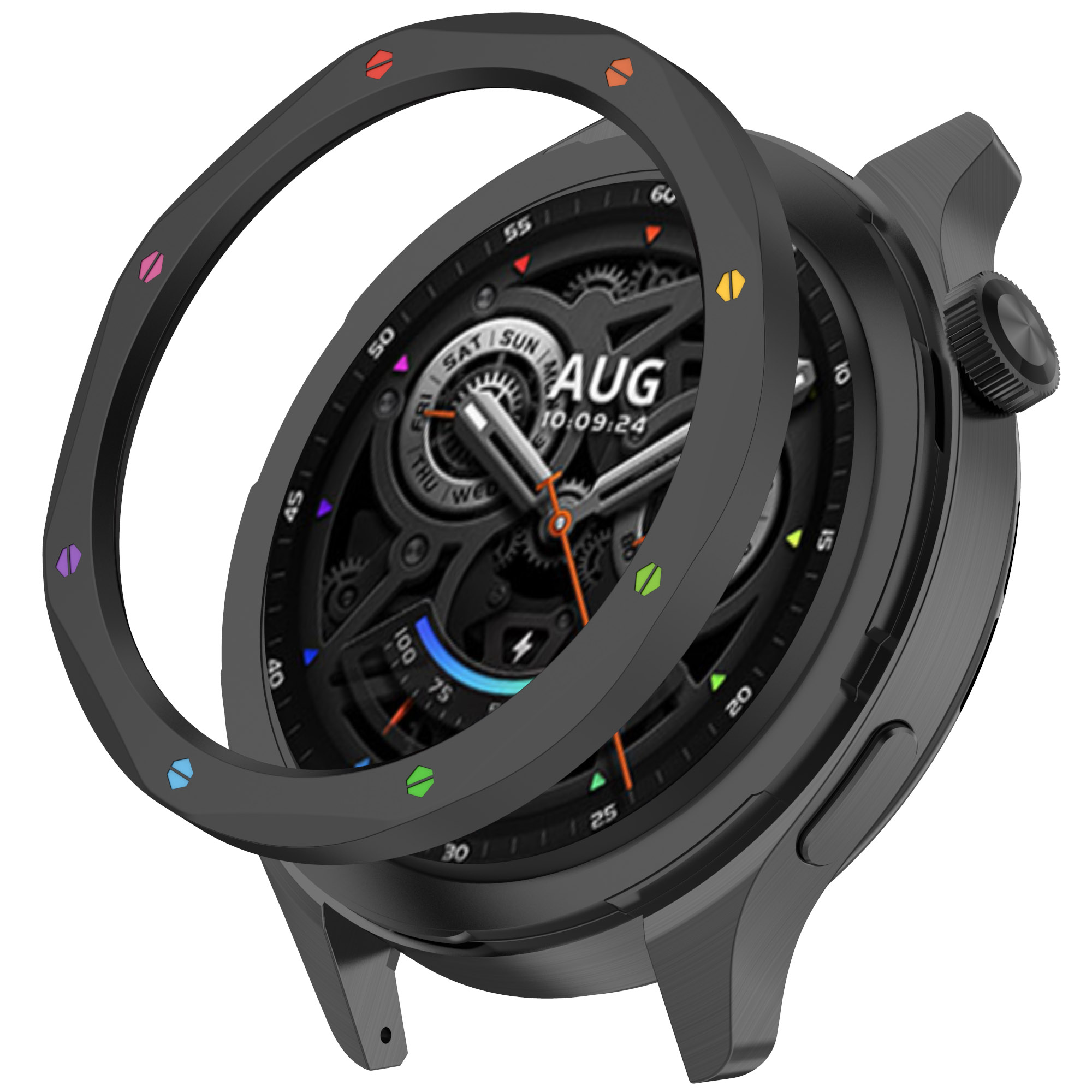 Metal Bezel Ring Case For Xiao – обзор и цена Xiaomi Smartwatch S3 Accessories