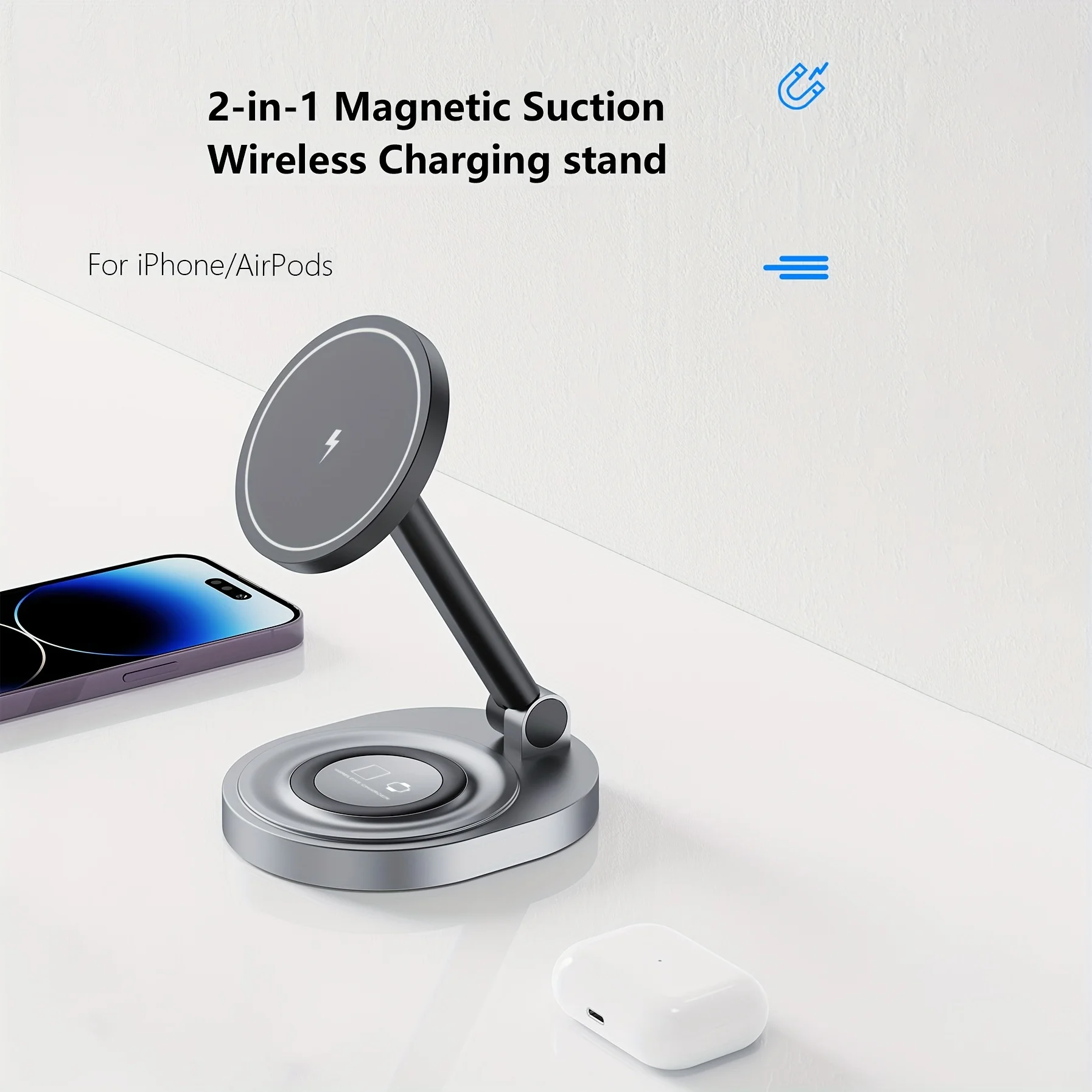 2 In 1 Magnetic Wireless Charg – обзор и цена Wireless Charger Watch