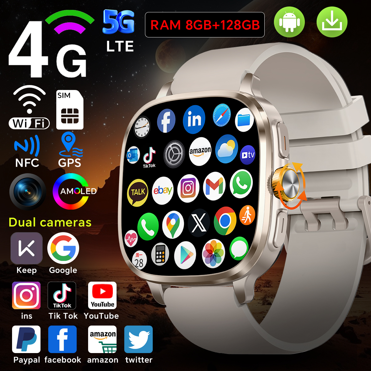 Global Version Android 13.0 S9 – обзор и цена Smartwatch Id