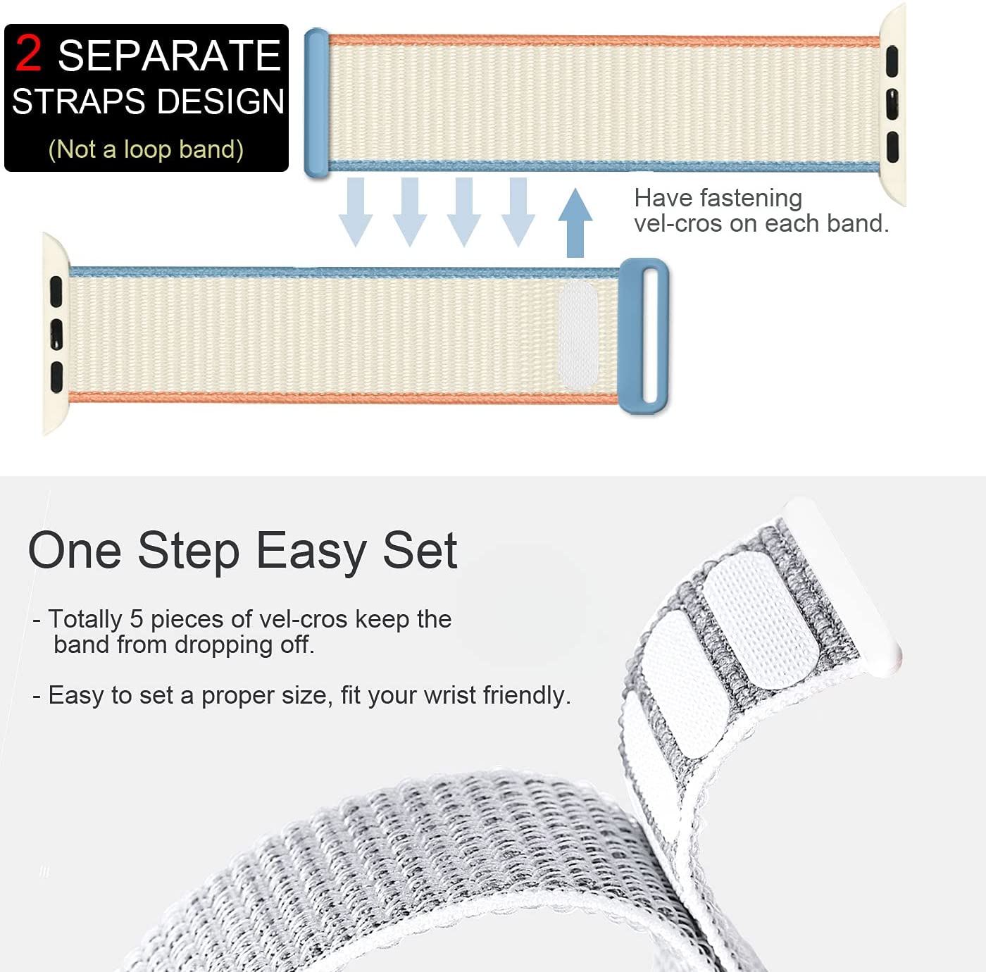 Nylon Strap for apple watch ba – обзор и цена Solo Loop Strap