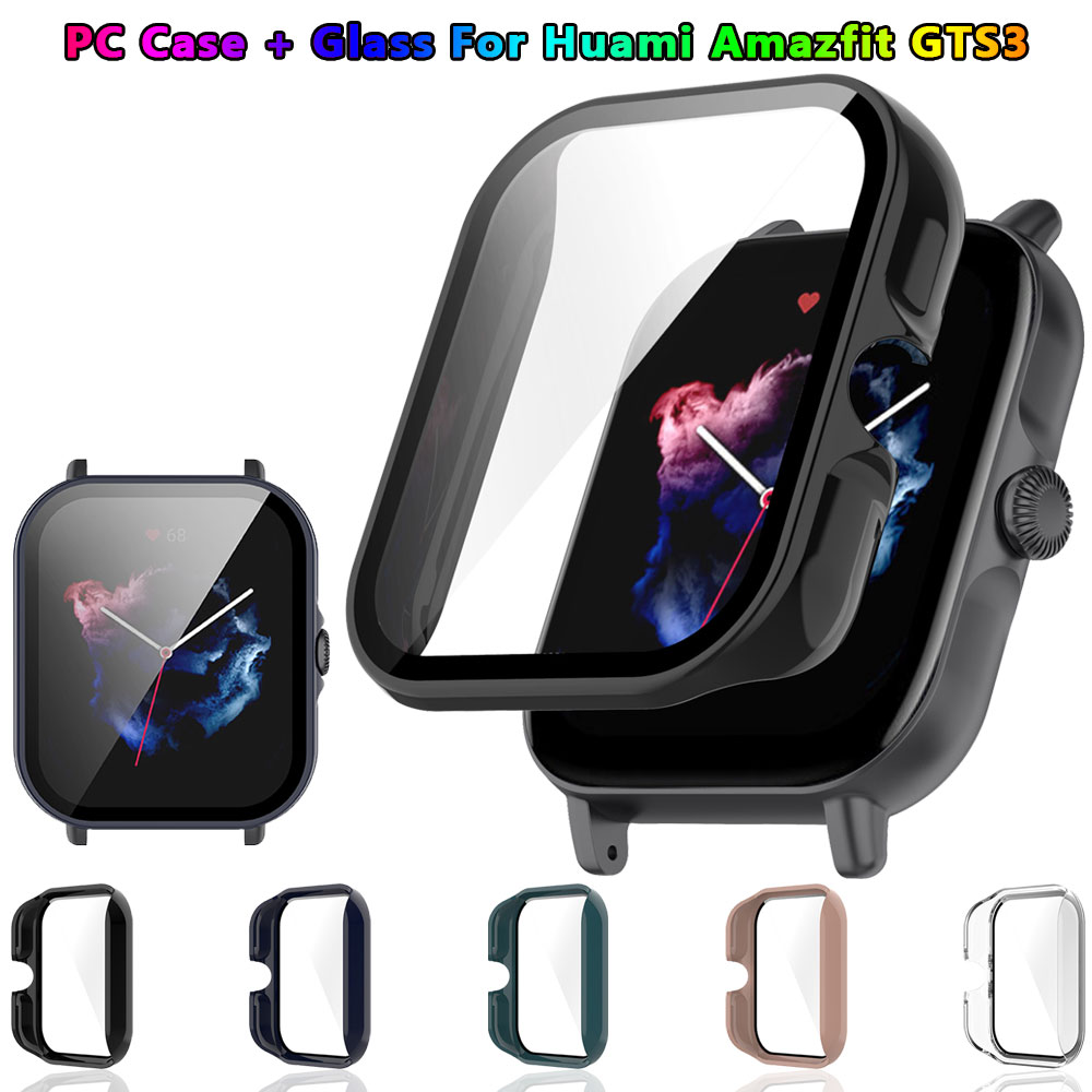 Case + Tempered Glass For Amaz – обзор и цена Amazfit Smartwatch Accessories