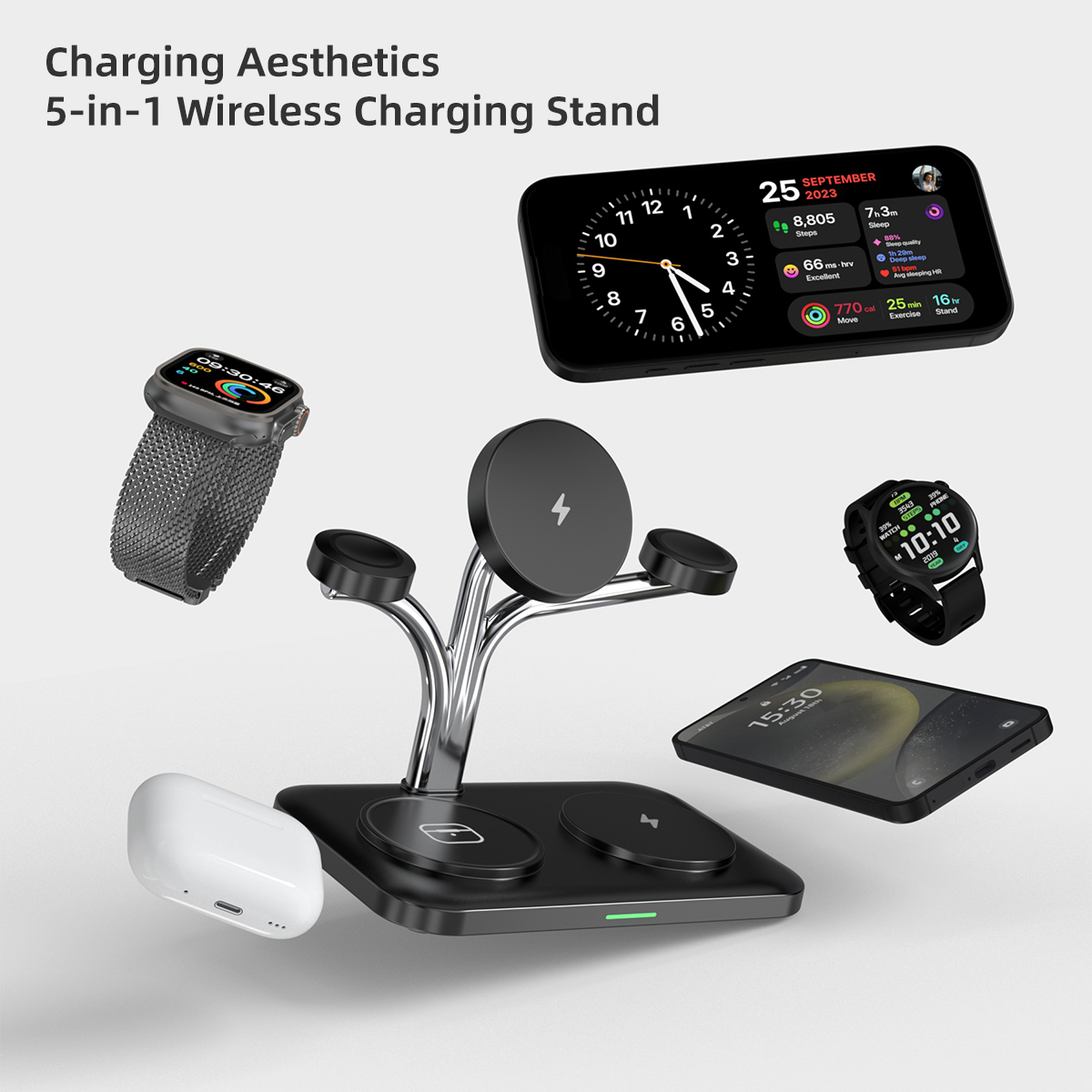 5 IN 1 Magnetic Wireless Charg – обзор и цена Wireless Charger Watch