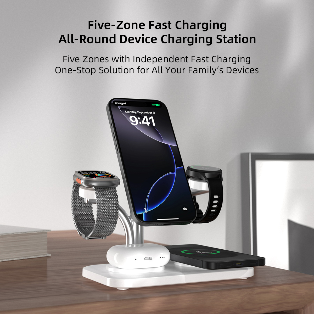 5 IN 1 Magnetic Wireless Charg – обзор и цена Wireless Charger Watch