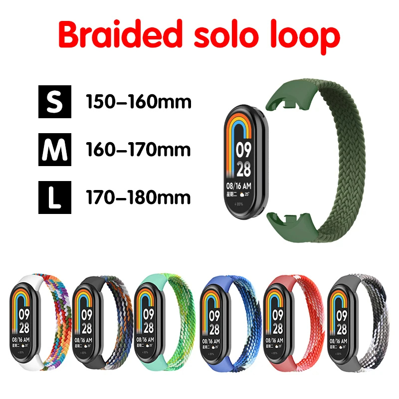 Strap for Mi band 7 8 6 5 Nylo – обзор и цена Solo Loop Strap