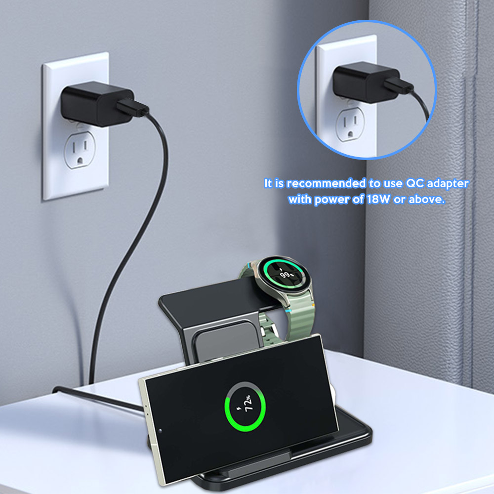 3 in 1 Wireless Charger Stand  – обзор и цена Wireless Charger Watch