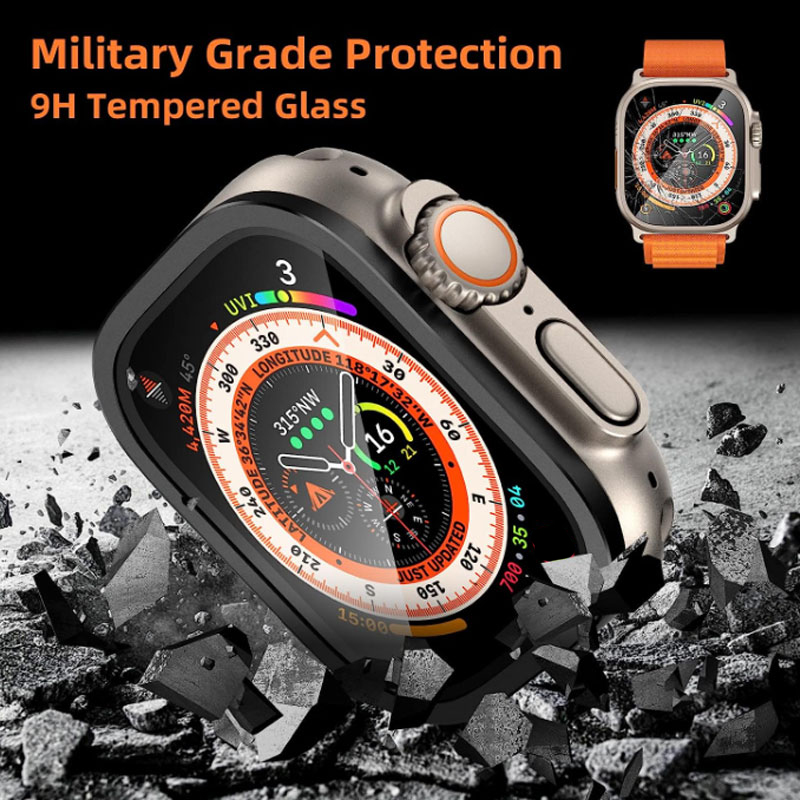 Tempered Glass Film+Metal Fram – обзор и цена Watch Case Bumper