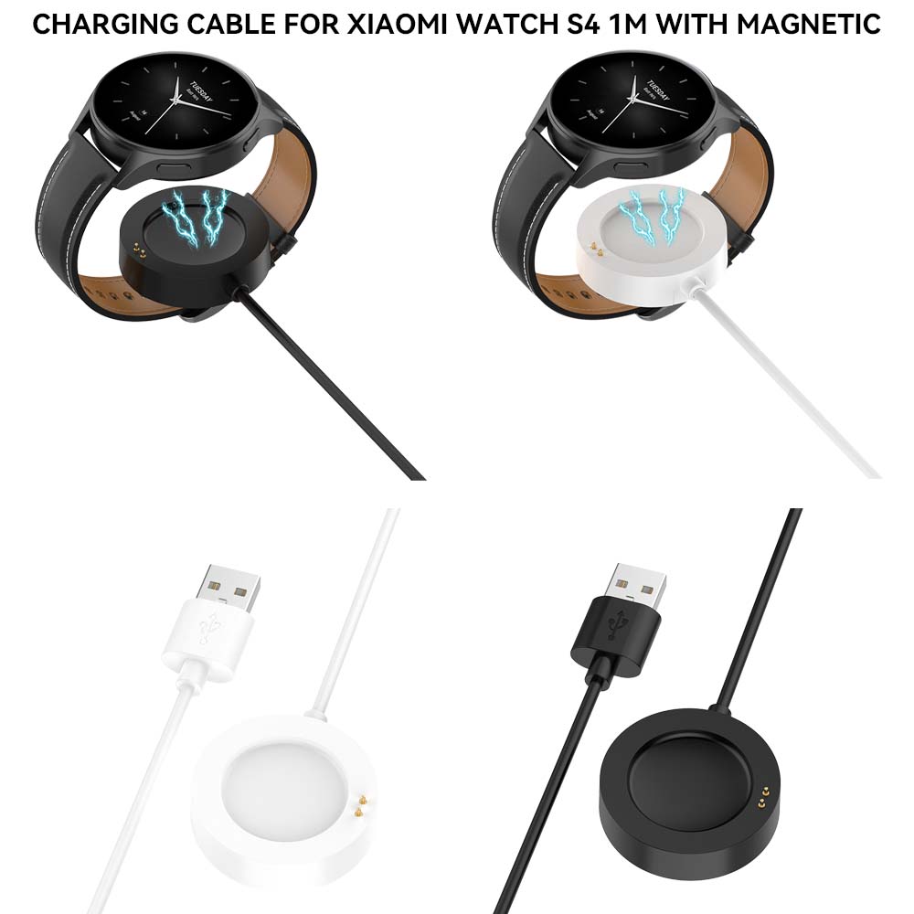White Charger Cable For Xiaomi – обзор и цена Xiaomi Smartwatch S3 Accessories